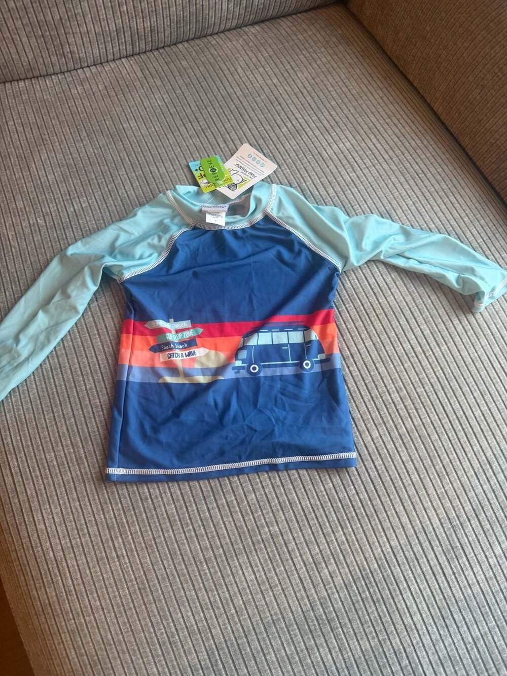 Flap Happy UPF 50+ Long Sleeve Graphic Rash Guard Swim Top